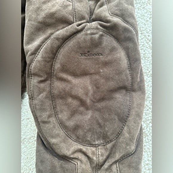 Kiton Napoli brown suede pelle leather puffer coat size 50 - Picture 9 of 10